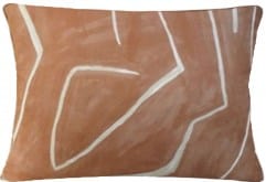 Ryan Studio 14" X 20" lumbar Salmon Graffito Pillow Pillows 141-5338