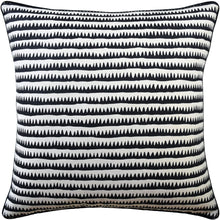 Ryan Studio 22" X 22" square Cora Stripe Pillow - Black Pillows 133-4483