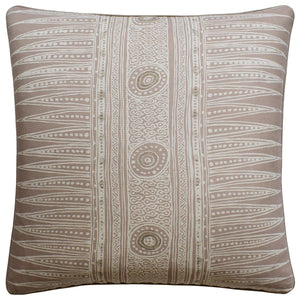 Ryan Studio 22" X 22" square Indian Zag Taupe Pillow Pillows 133-3075