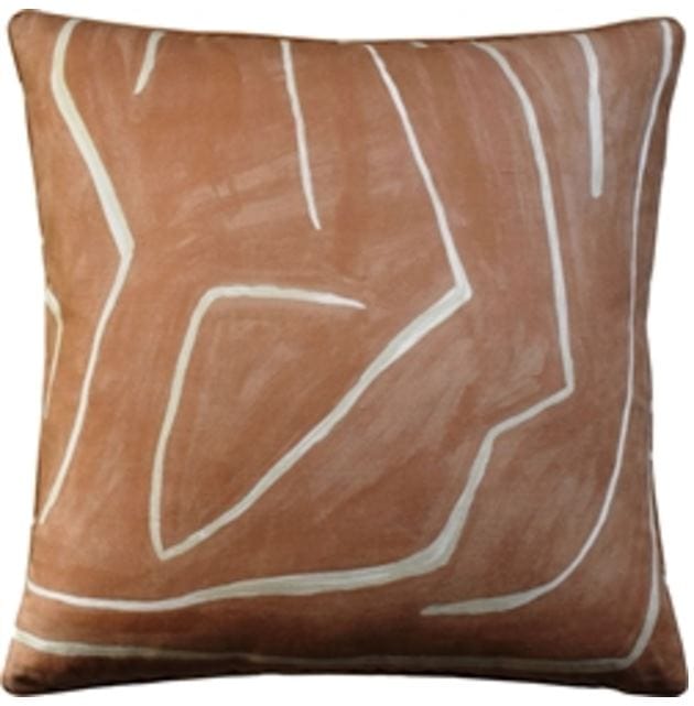 Ryan Studio 22" X 22" square Salmon Graffito Pillow Pillows 133-5338