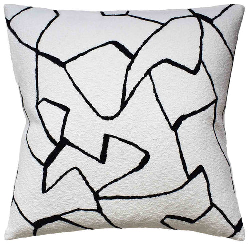 Ryan Studio Bark Cloth Noir Pillow Pillows