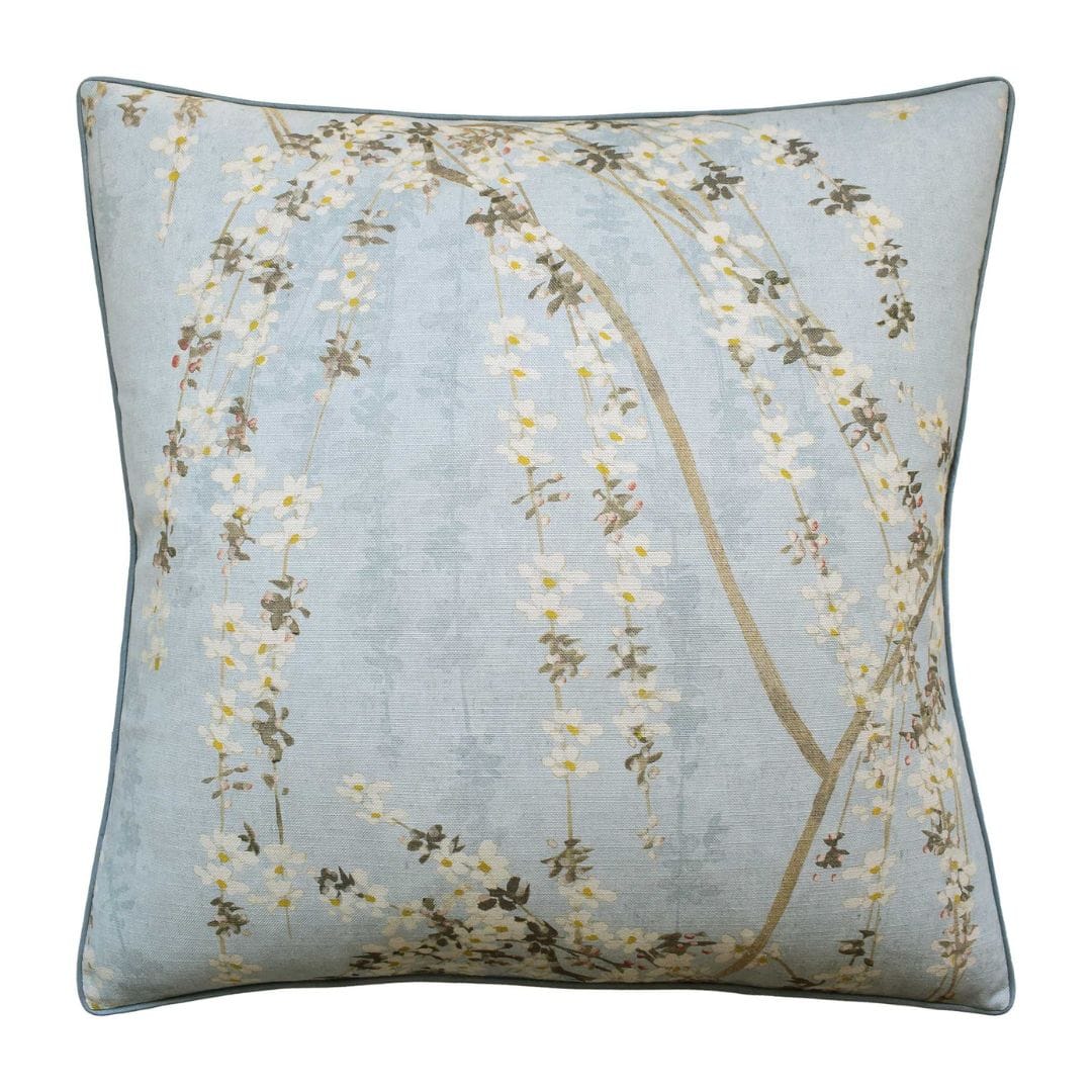 Ryan Studio Blue / 22 x 22 Weeping Blossom Pillow Pillows 133-2830