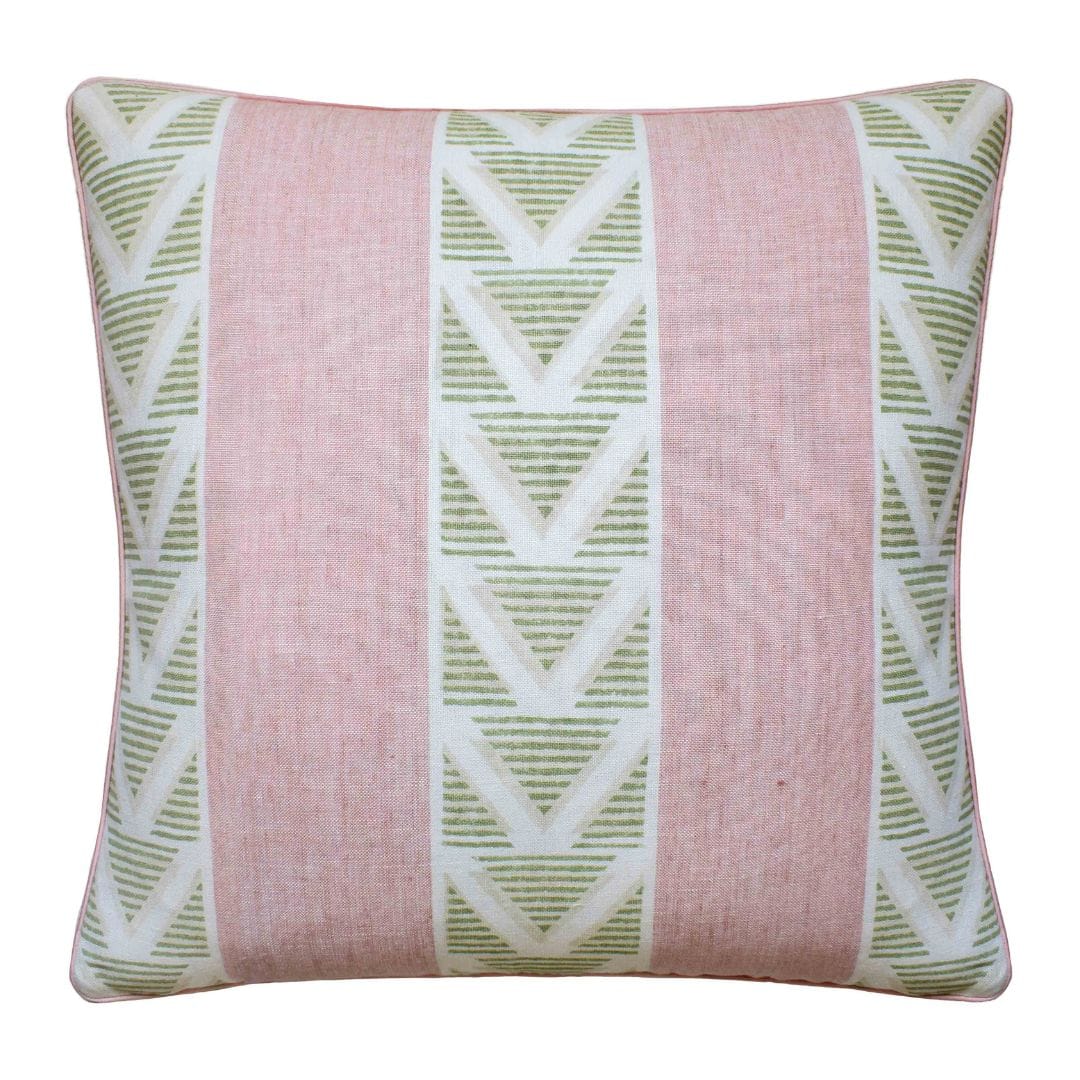 Ryan Studio Blush Green / 22 x 22 Burton Stripe Pillow Pillows 133-3351
