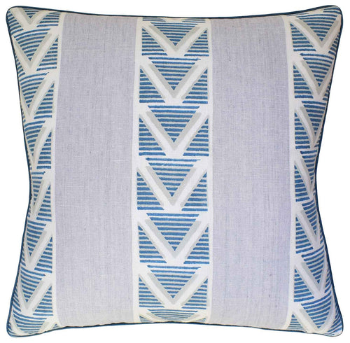 Ryan Studio Burton Stripe Blue Pillow Pillows