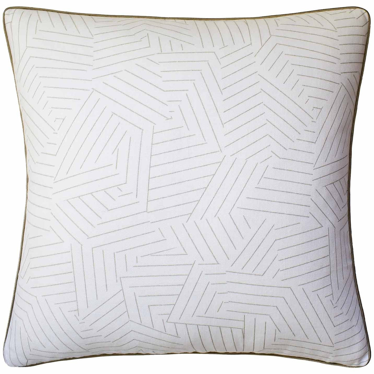 Ryan Studio Deconstructed Stripe Greige Pillow Pillows