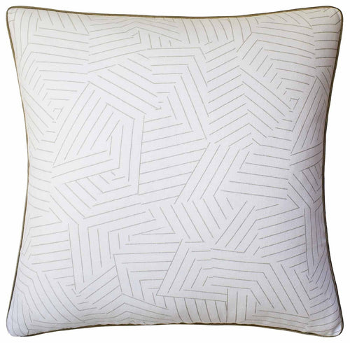 Ryan Studio Deconstructed Stripe Greige Pillow Pillows