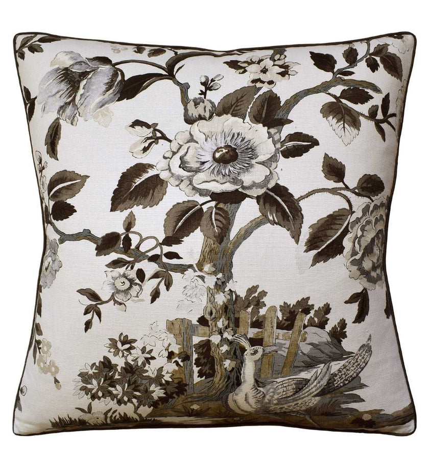 Forest Lodge Pillow - Brown/White