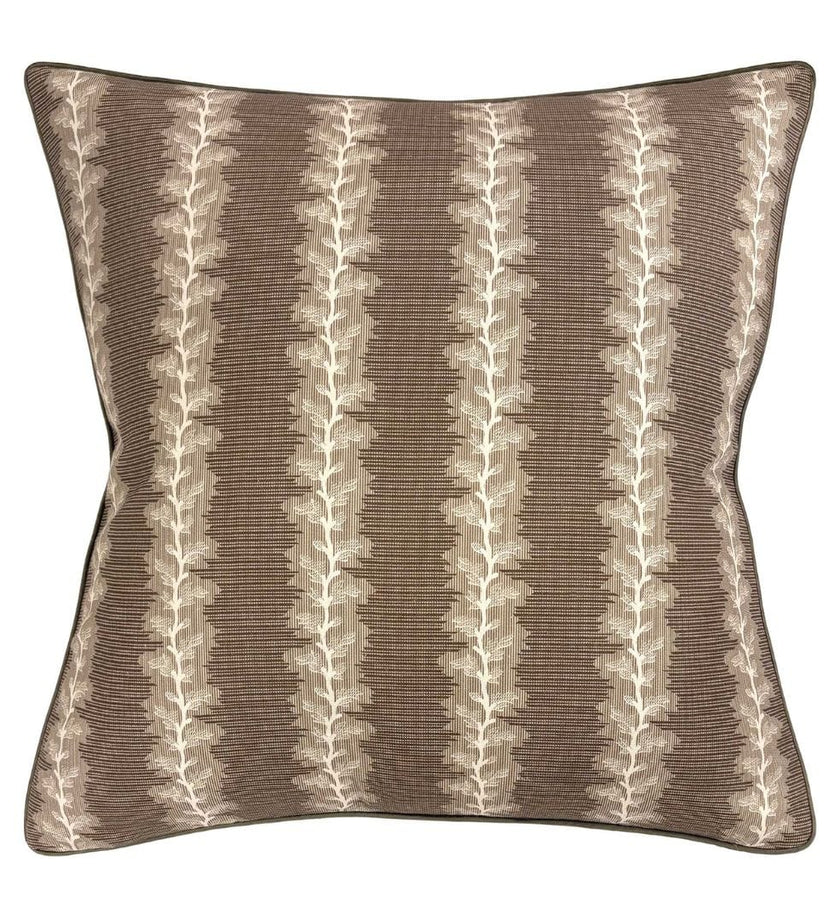 French Stripe Pillow - Brown