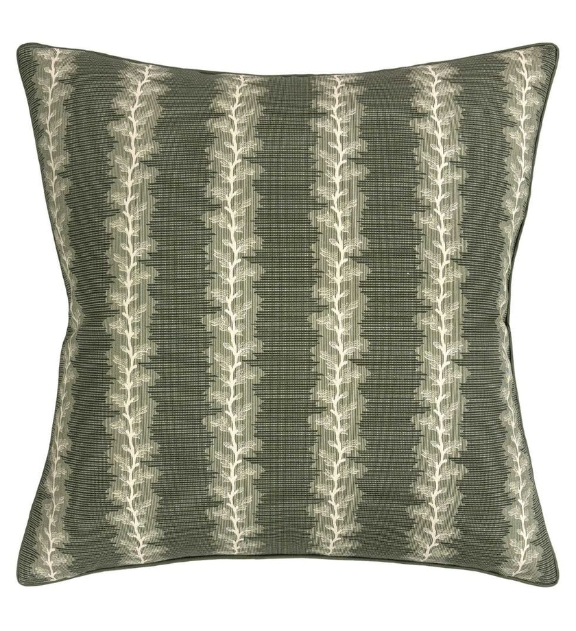 French Stripe Pillow - Green