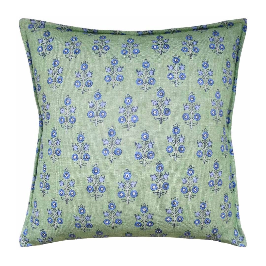 Ryan Studio Green Blue / 22 x 22 Poppy Sprig Pillow Pillows 133-3745