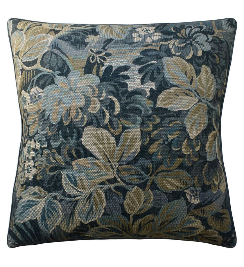 Night Garden Pillow - Spa Blue