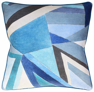 Ryan Studio Roulade Print Navy/Teal Pillow Pillows
