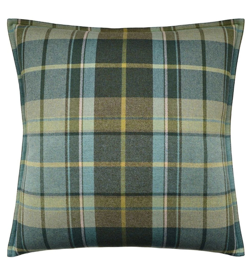 Scot's Plaid Pillow - Sage