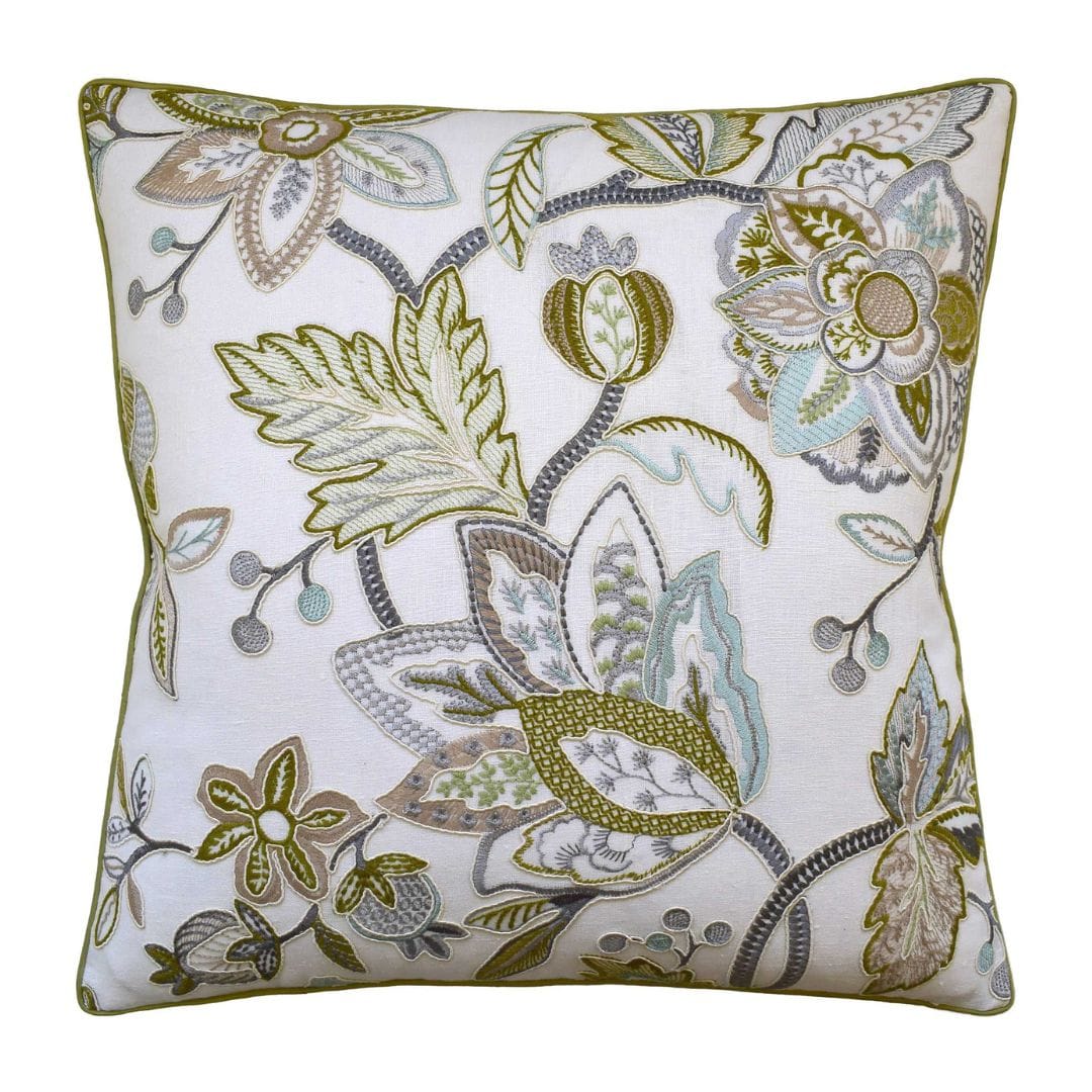 Ryan Studio Sierre Emb Pillow - Lagoon Pillows