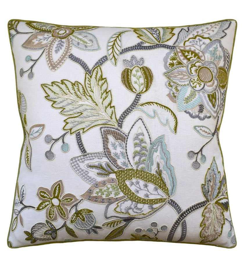 Sierre Emb Pillow - Lagoon