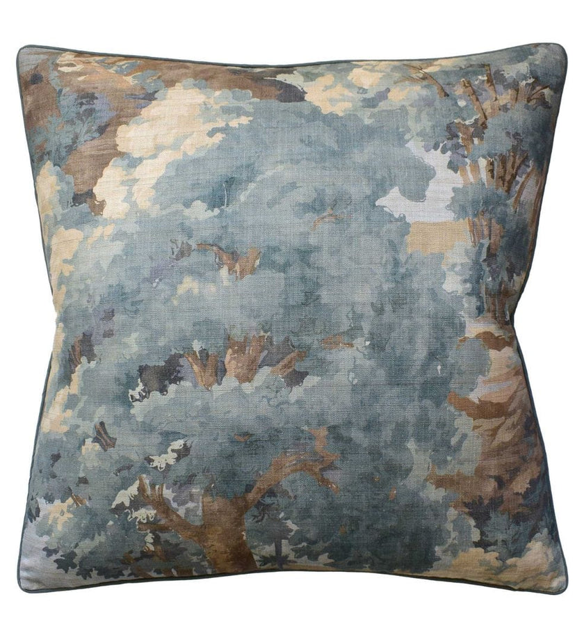 Woodland Clearing Pillow - Spa Blue