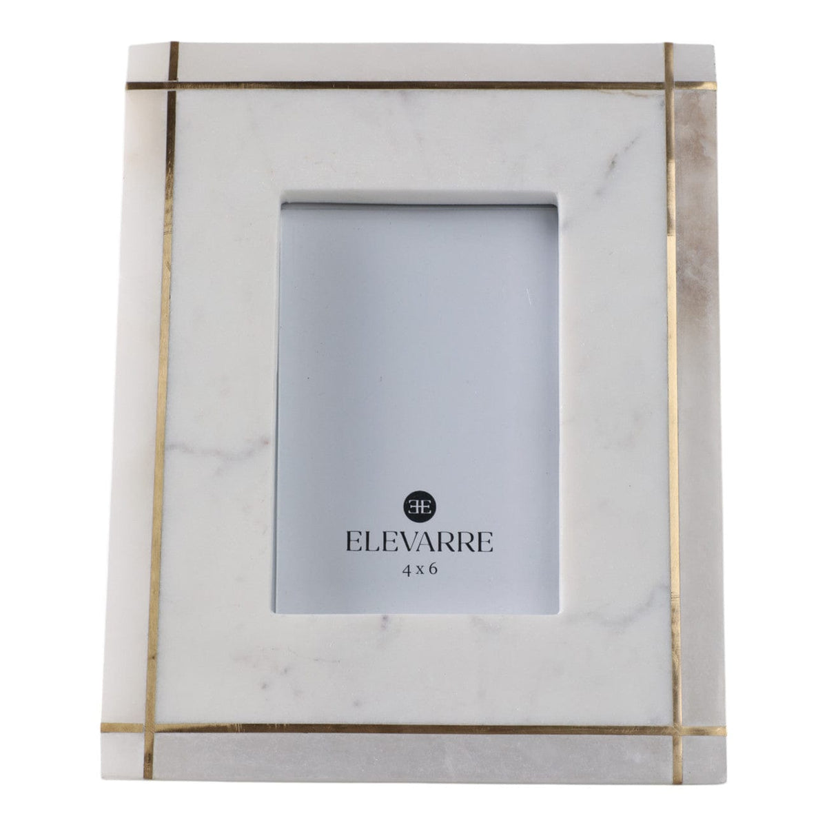Sagebrook Home 4x6 Vero Alabaster And Marble Photo Frame Picture Frames EV20997-01