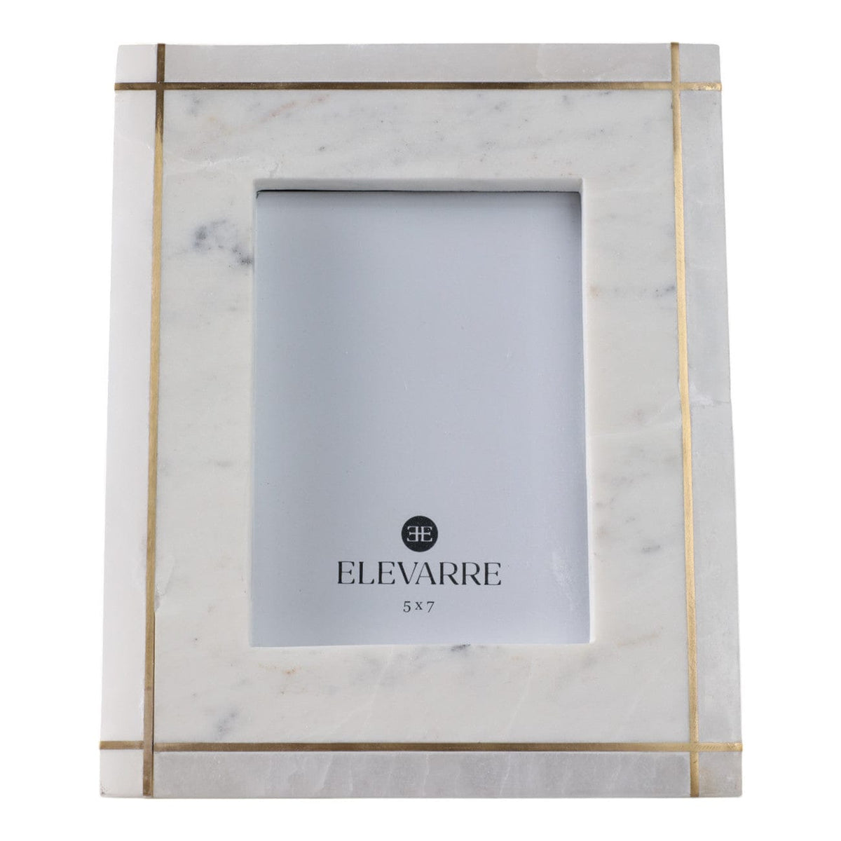 Sagebrook Home 5x7 Vero Alabaster And Marble Photo Frame Picture Frames EV20997-02