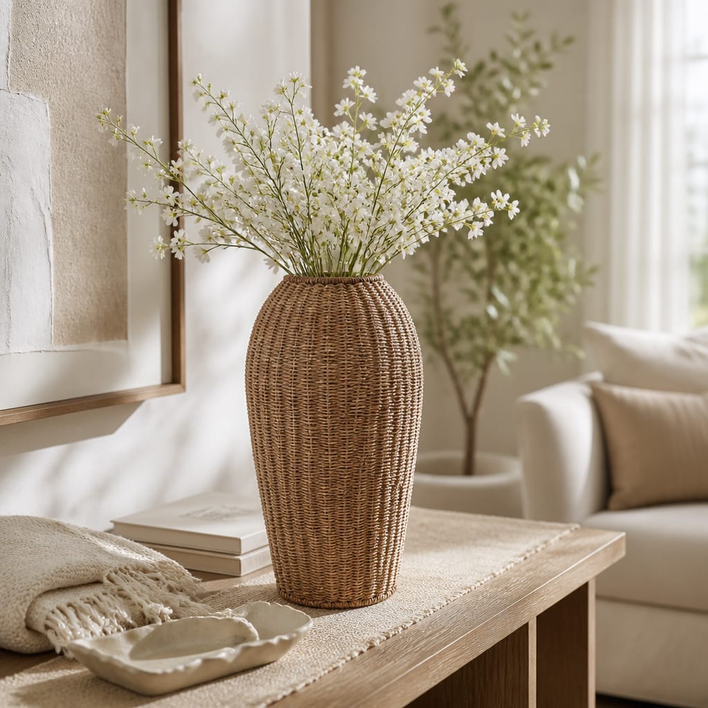 Sagebrook Home Bayardwind Tan Vase Vase 24429