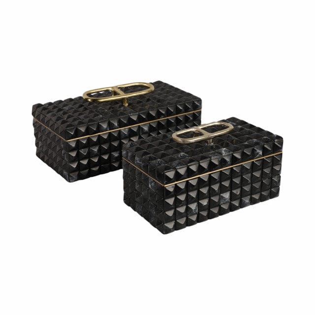 Sagebrook Home Bente Resin Box Accent Boxes