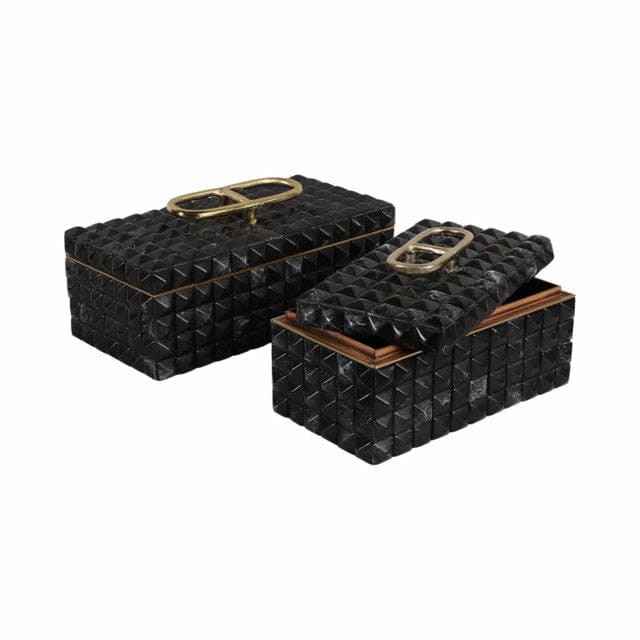 Sagebrook Home Bente Resin Box Accent Boxes