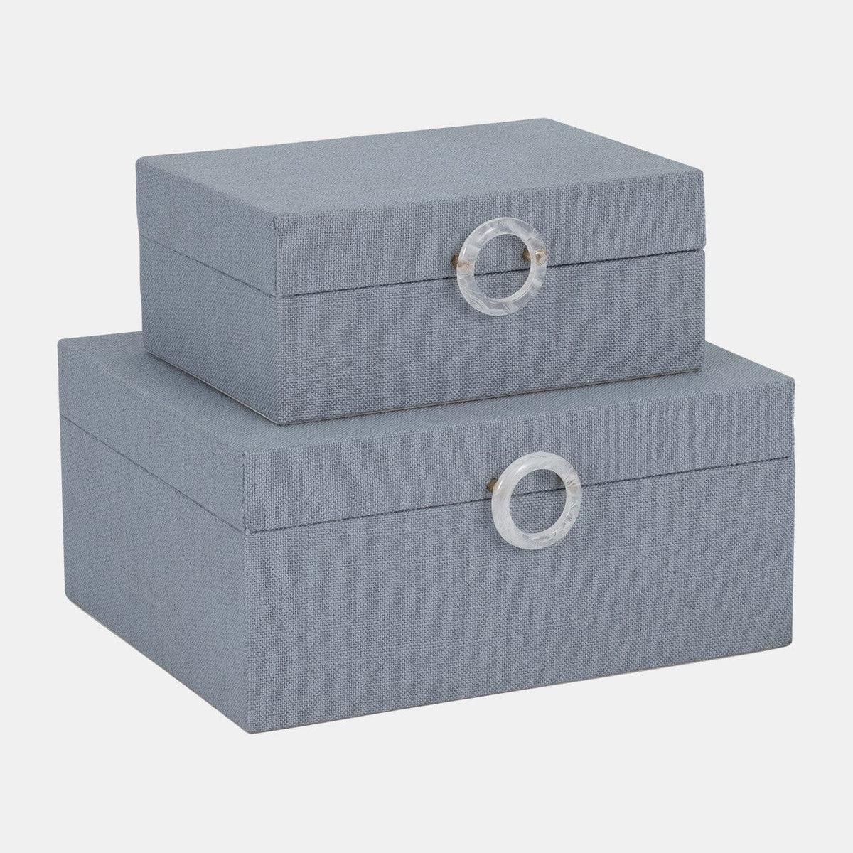 Sagebrook Home Blue Denim Box Accent Boxes