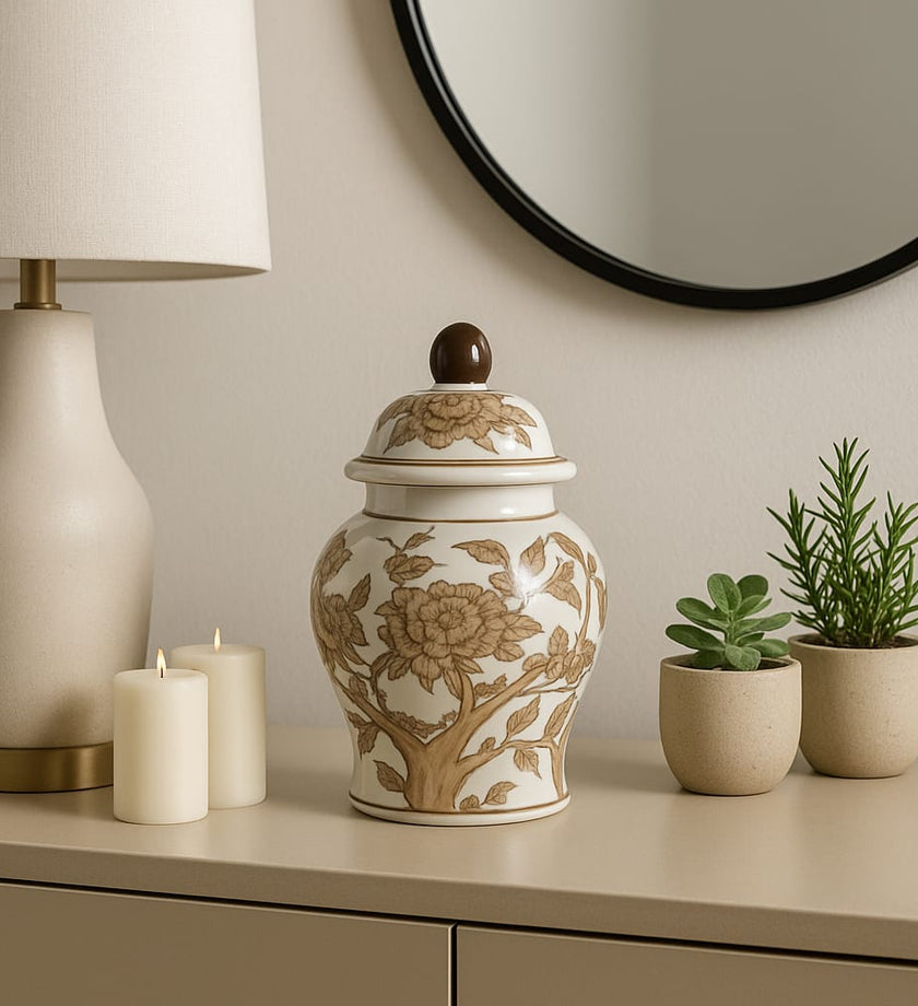 Cannonside Brown Chinoiserie - secondary