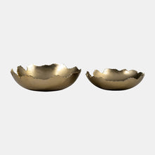 Sagebrook Home Copy of Organic Gold Metal Bowl Decorative Bowls