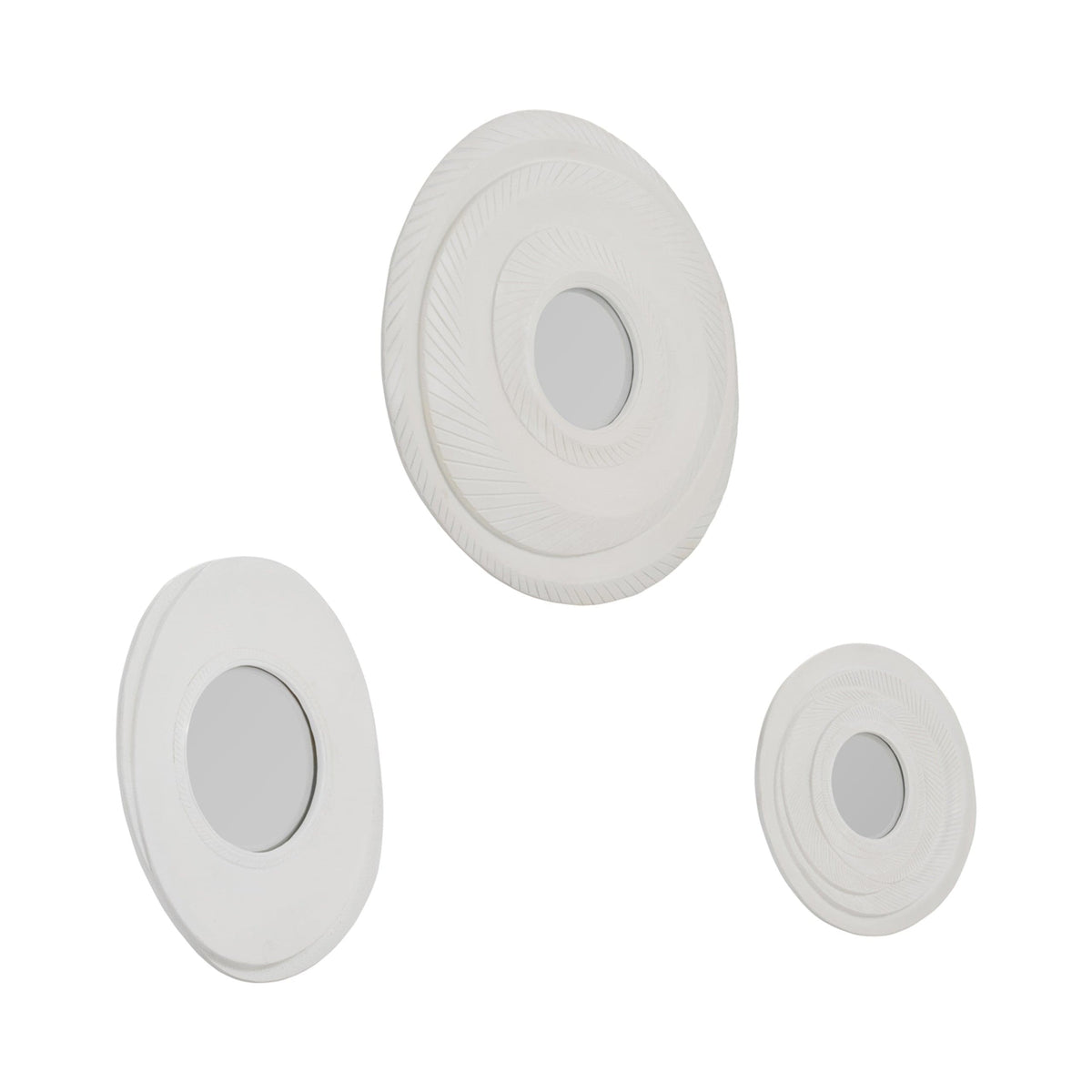 Sagebrook Home Crescent Convex Mirror Set Decorative Objects EV19772