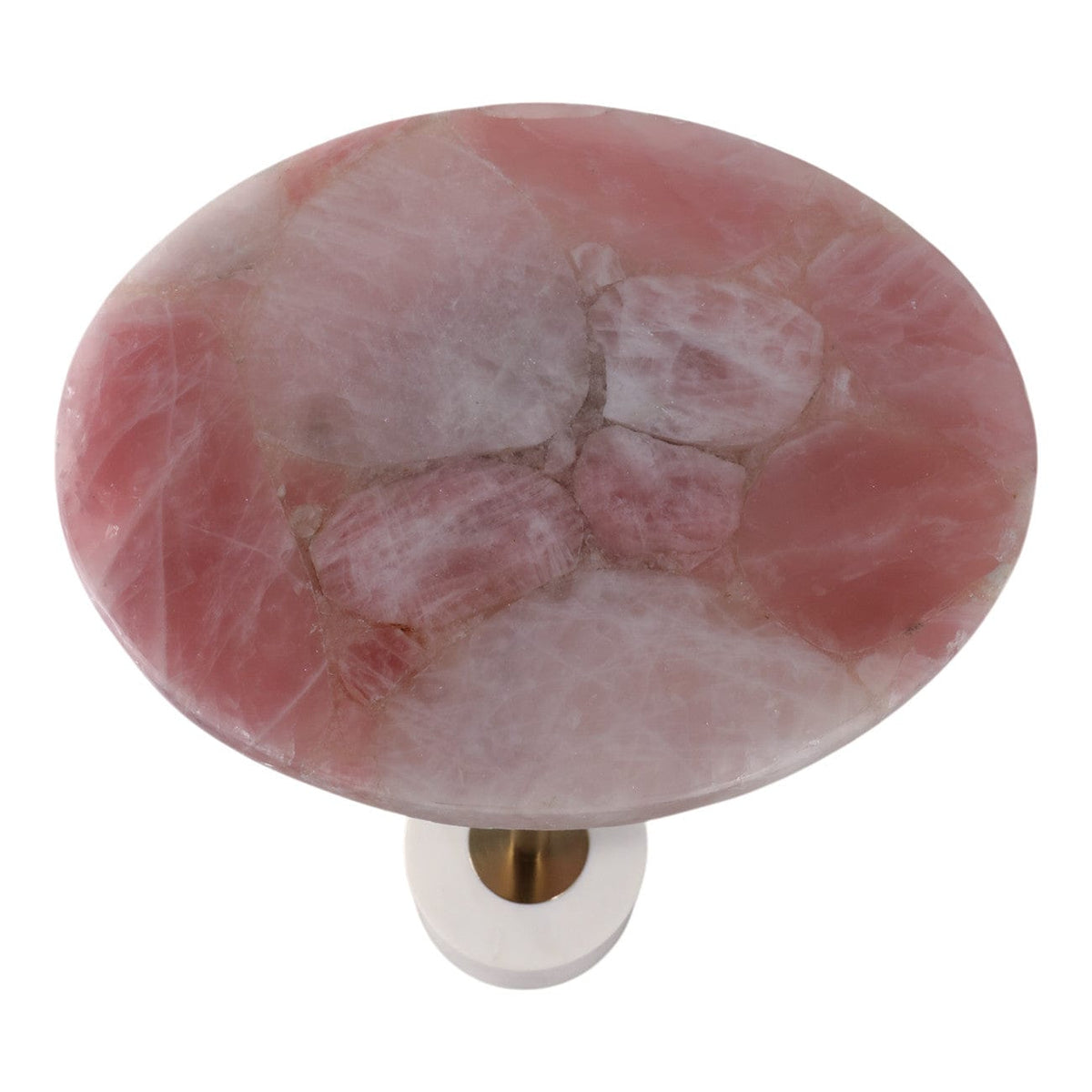 Sagebrook Home Duncan Pink Quartz Accent Table Accent Tables EV22179-02