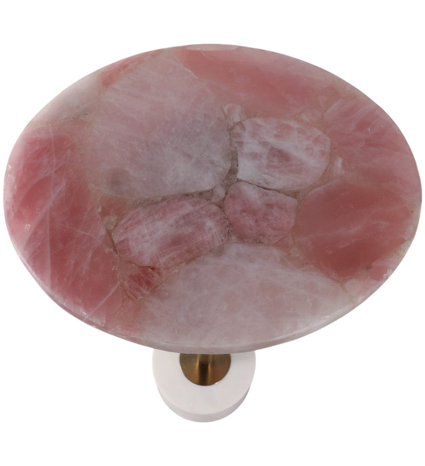 Duncan Pink Quartz Accent Table - secondary