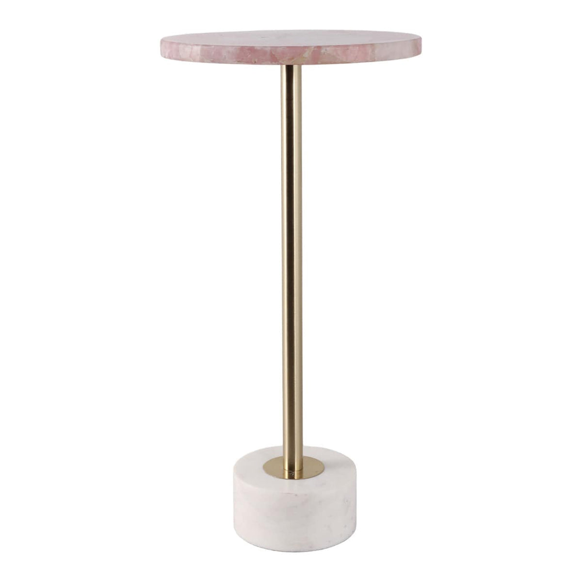 Sagebrook Home Duncan Pink Quartz Accent Table Accent Tables EV22179-02