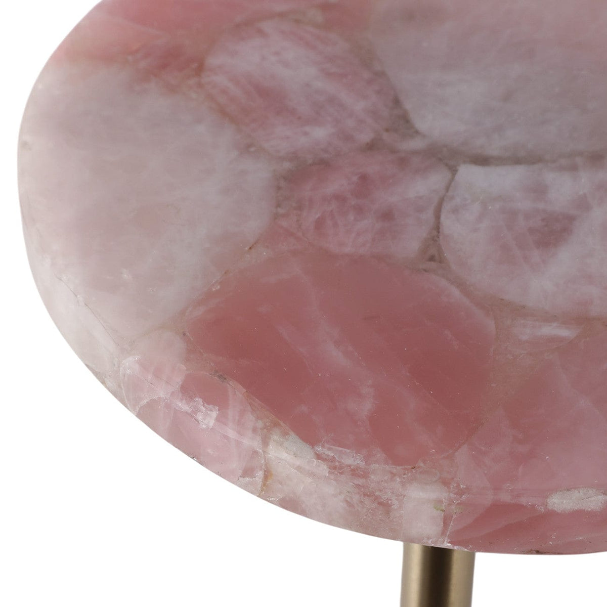 Sagebrook Home Duncan Pink Quartz Accent Table Accent Tables EV22179-02