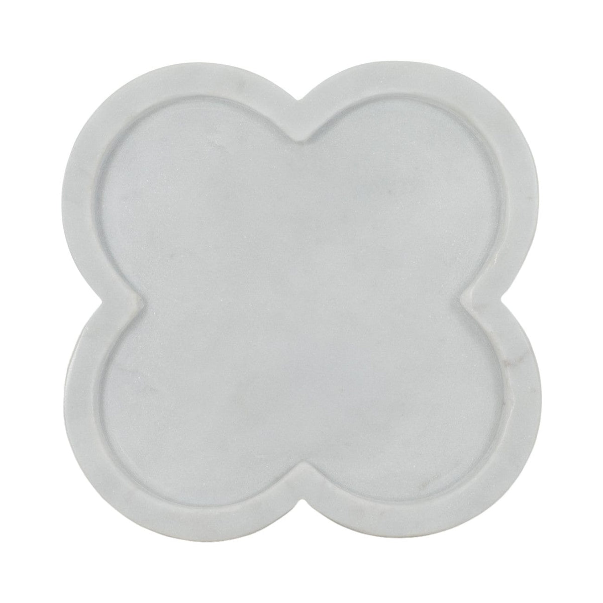 Sagebrook Home Dyer White Marble Trinket Tray Decorative Trays EV19384
