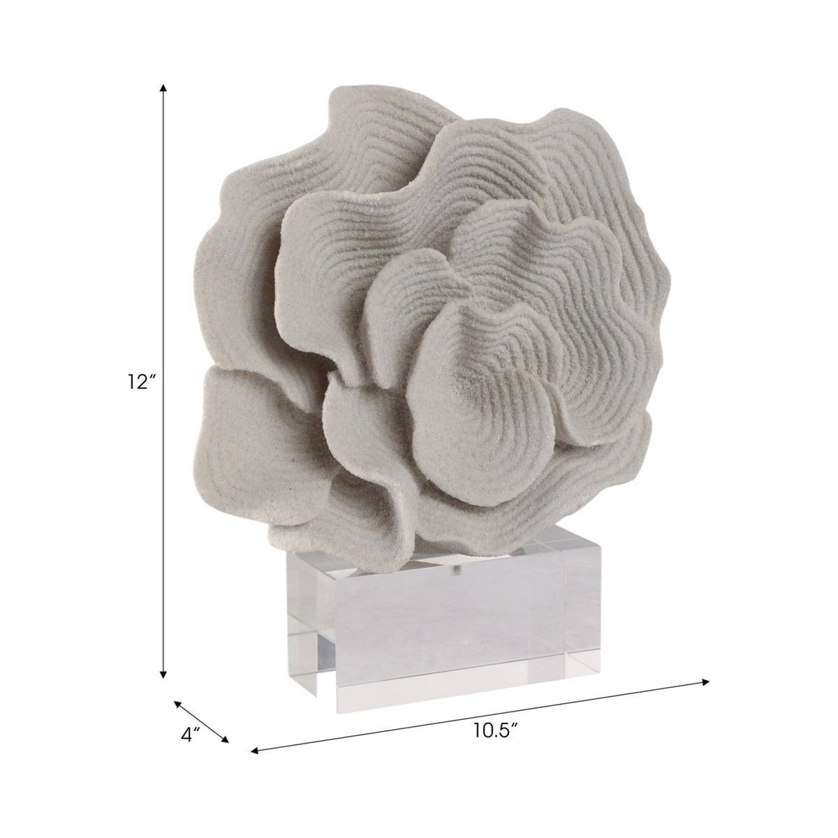 Sagebrook Home Egerton Coral Statuary Decor EV22159