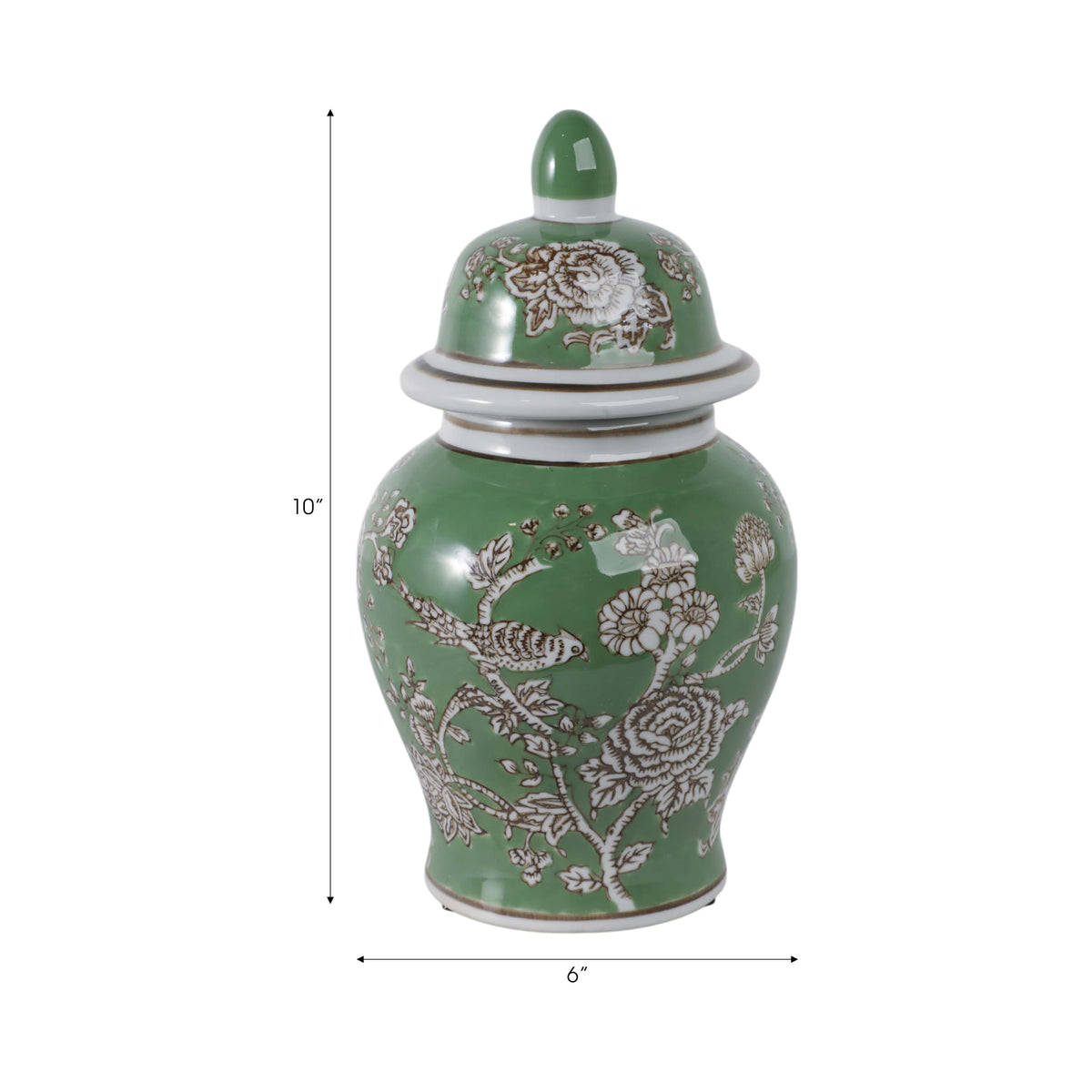Sagebrook Home Eldredport Green Chinoiserie Decorative Jars