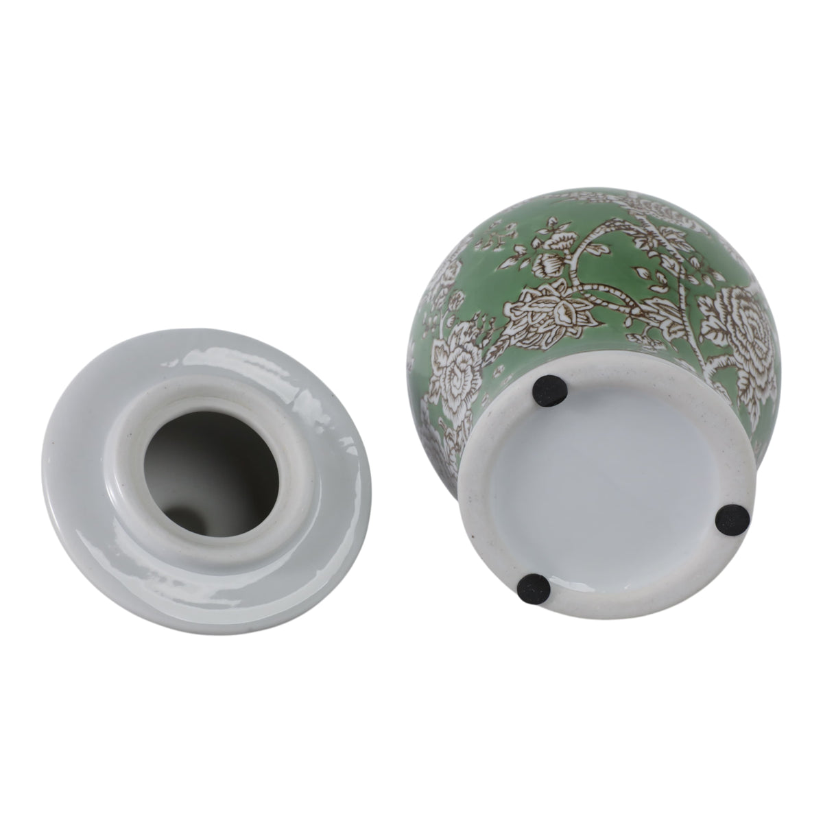 Sagebrook Home Eldredport Green Chinoiserie Decorative Jars