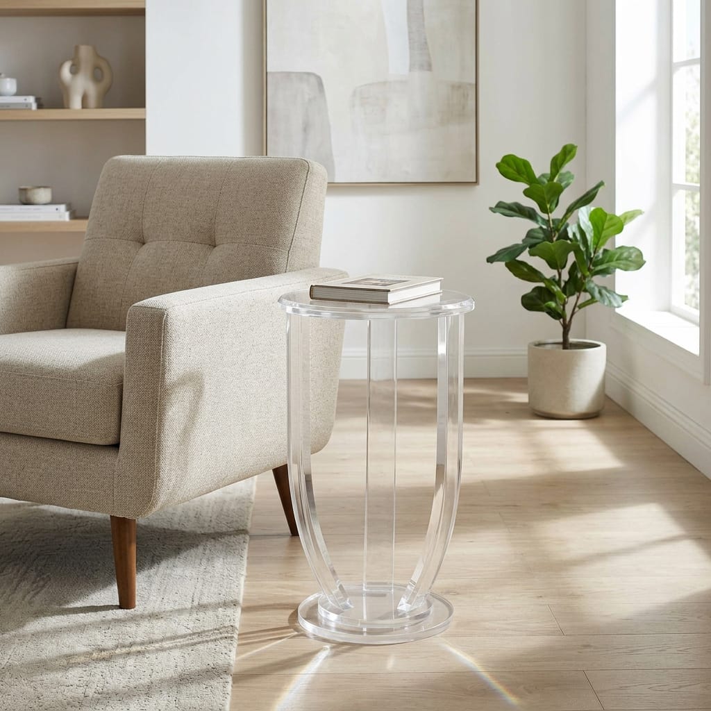 Sagebrook Home Elginvale Clear Table Accent Tables EV24145