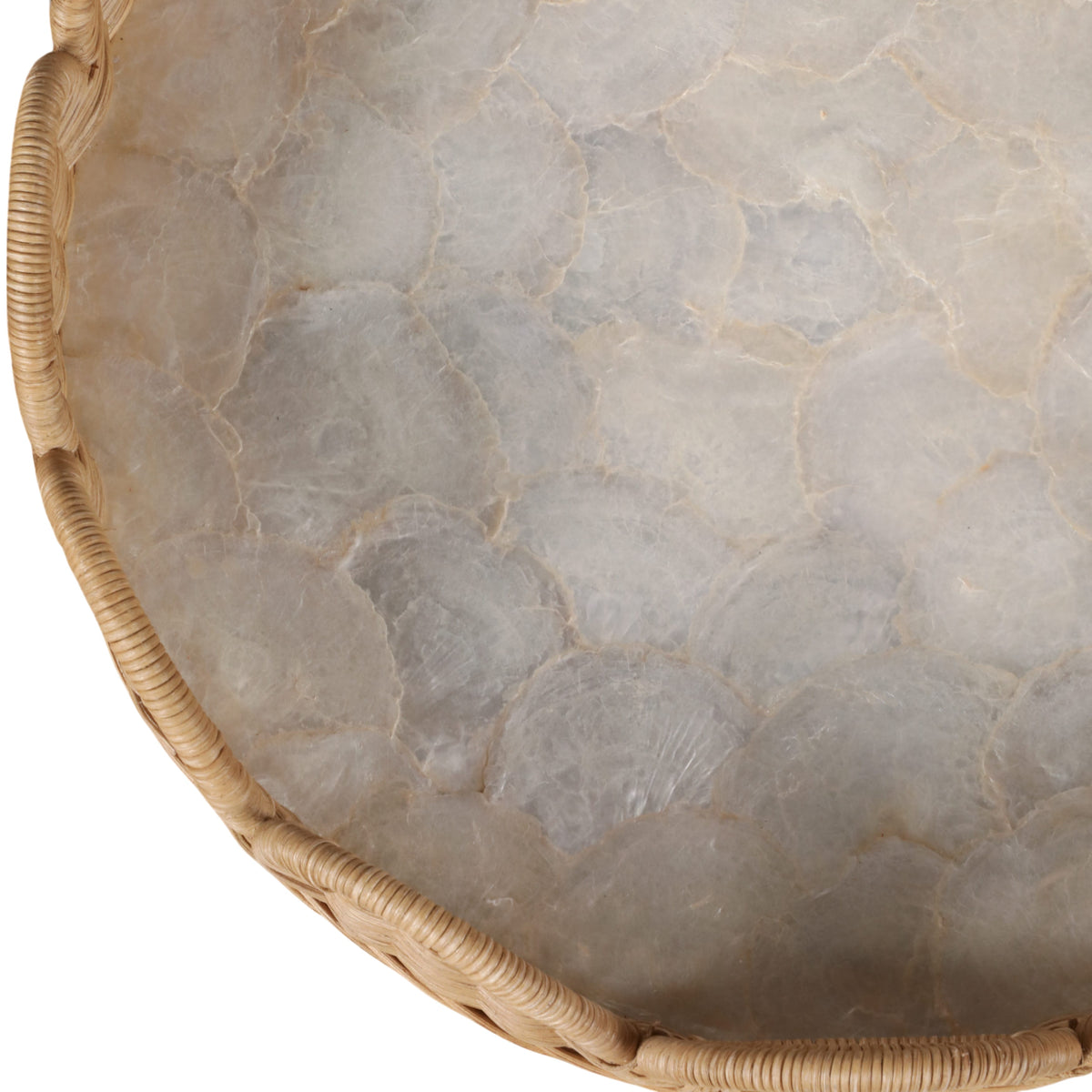 Sagebrook Home Ethanholm Ivory Tray Tray