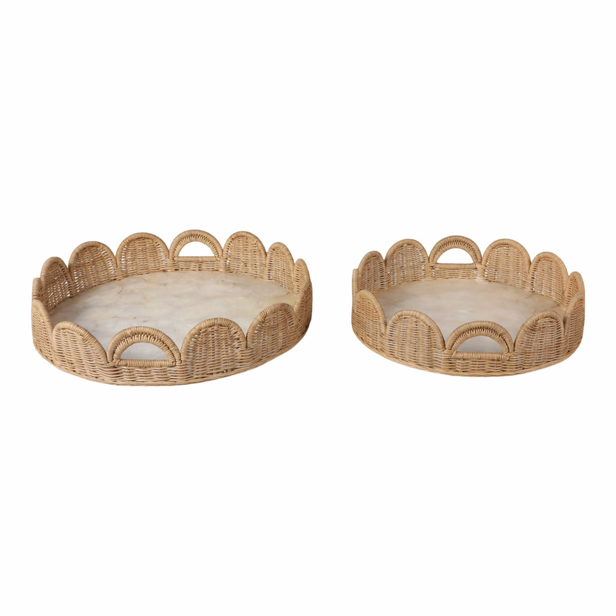 Sagebrook Home Ethanholm Ivory Tray Tray