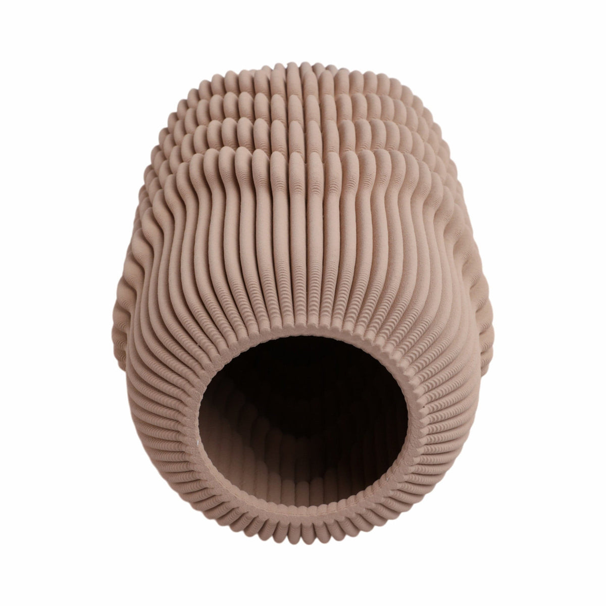 Sagebrook Home Ethos 3D Printed Porcelain Vase Vase