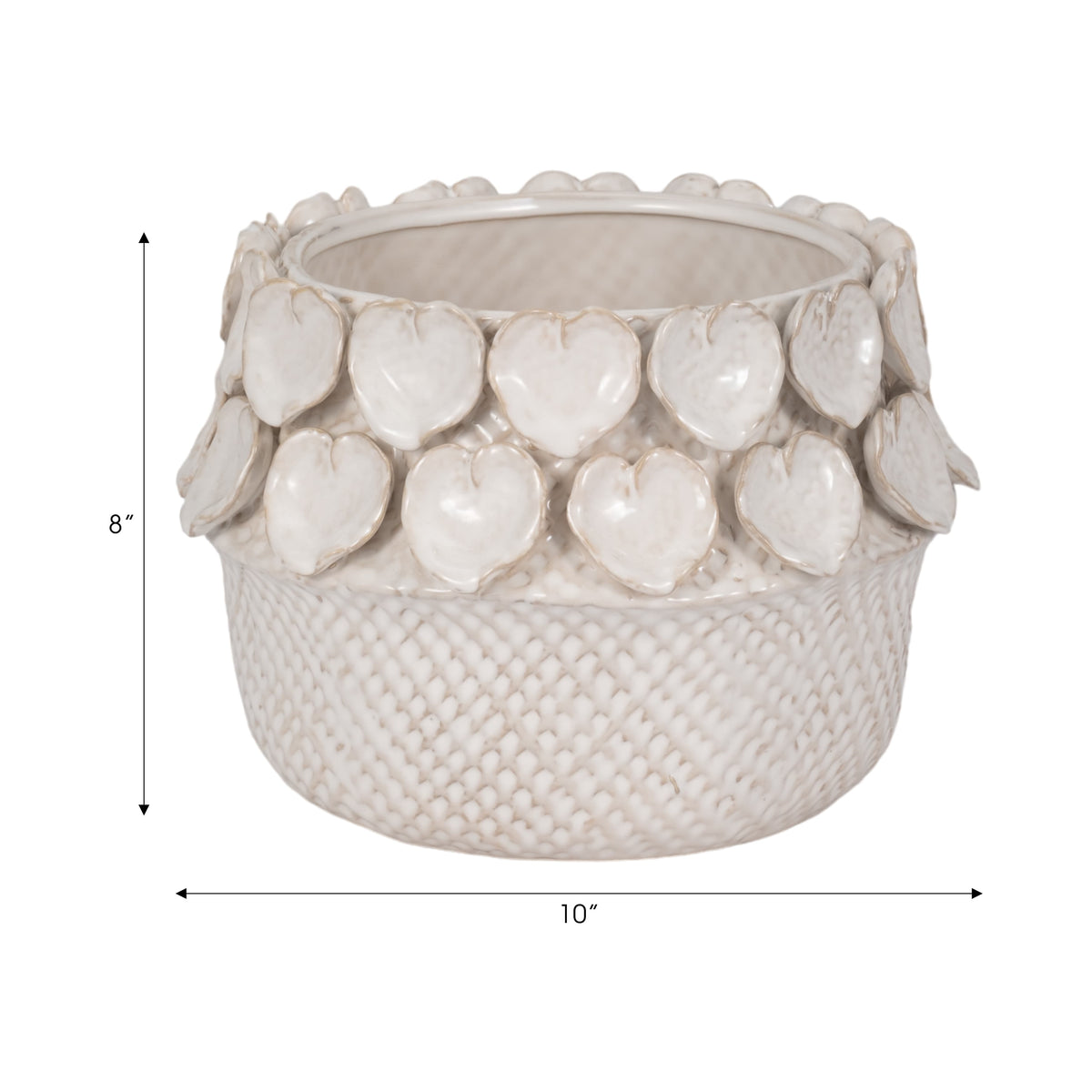Sagebrook Home Fallonrun Ivory Planter Pots & Planters 20246-03