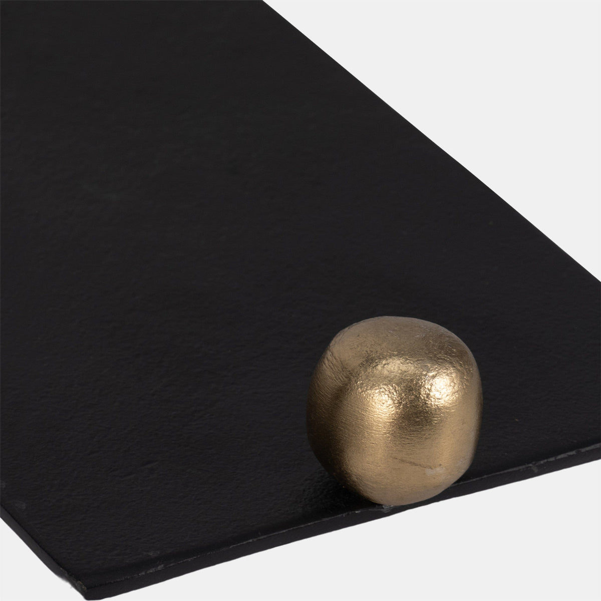 Sagebrook Home Flat Metal Tray with Knob Handles Decorative Trays