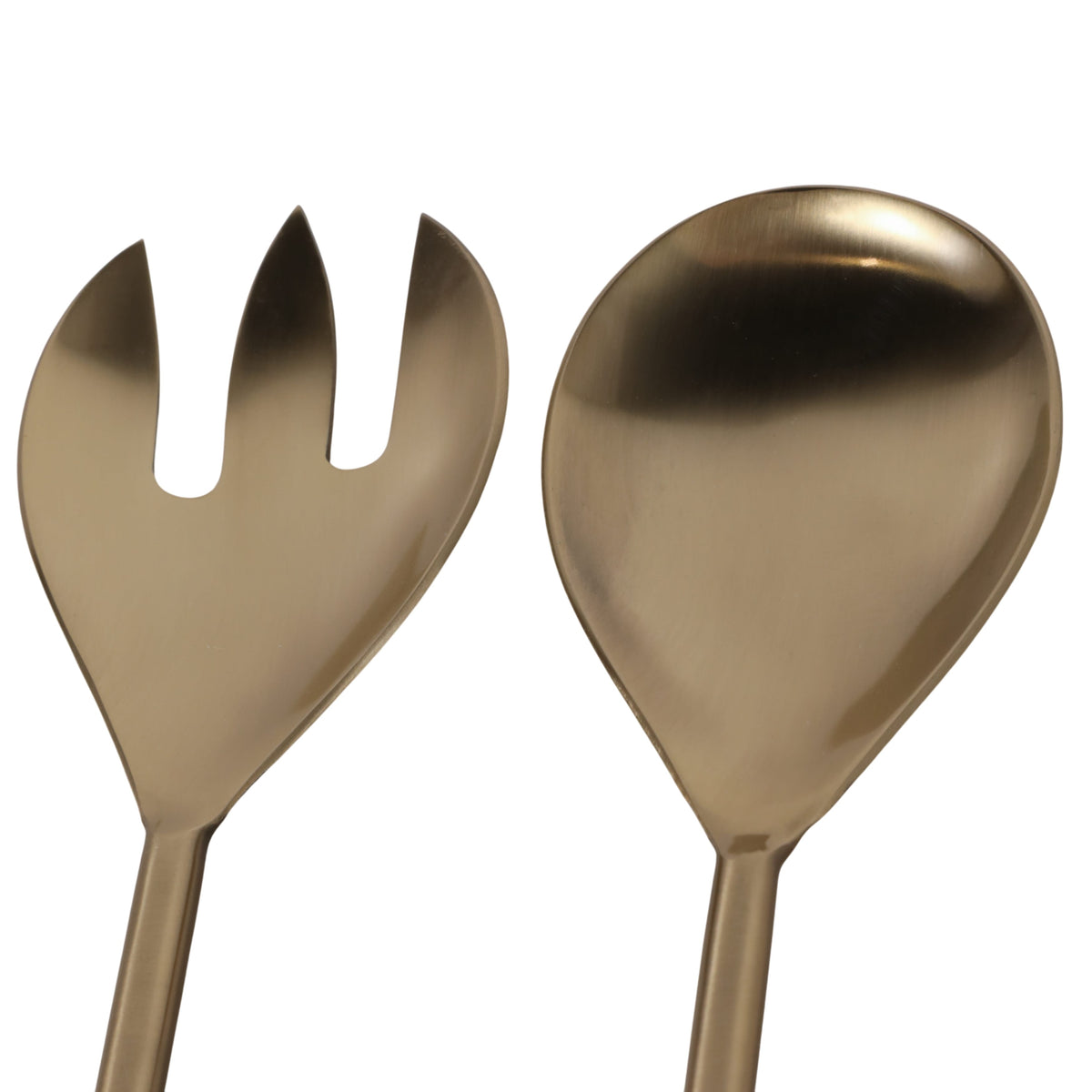 Sagebrook Home Frazergate Set of 2 Gold Serveware Utensil Sets EV23548-01