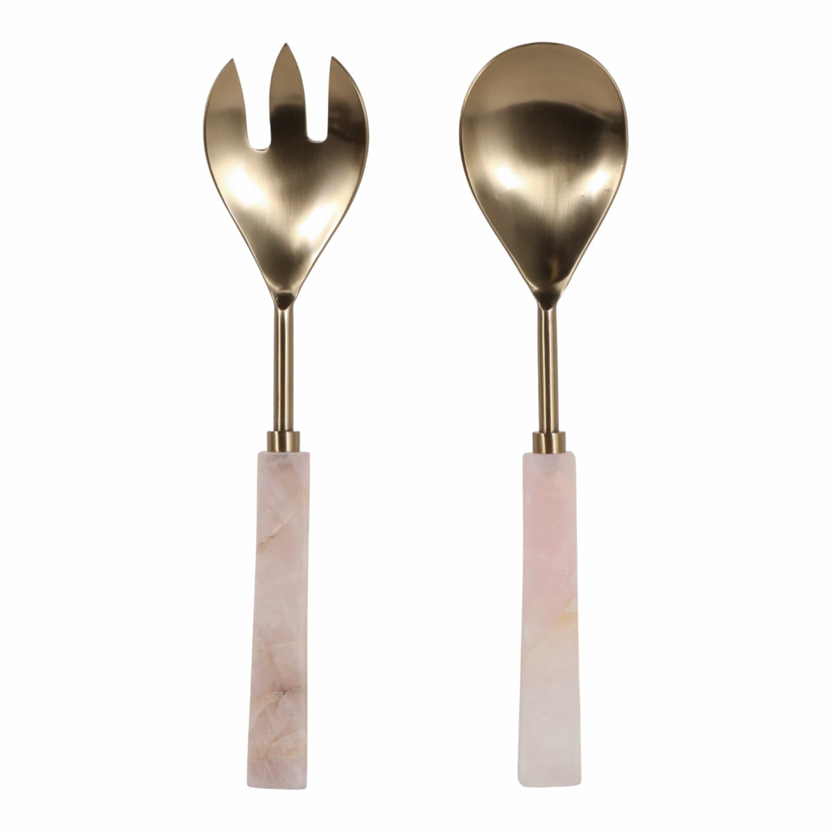 Sagebrook Home Frazergate Set of 2 Gold Serveware Utensil Sets EV23548-01