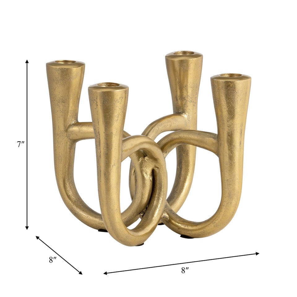 Sagebrook Home French Horn Taper Candleholder Candle Holders 18209