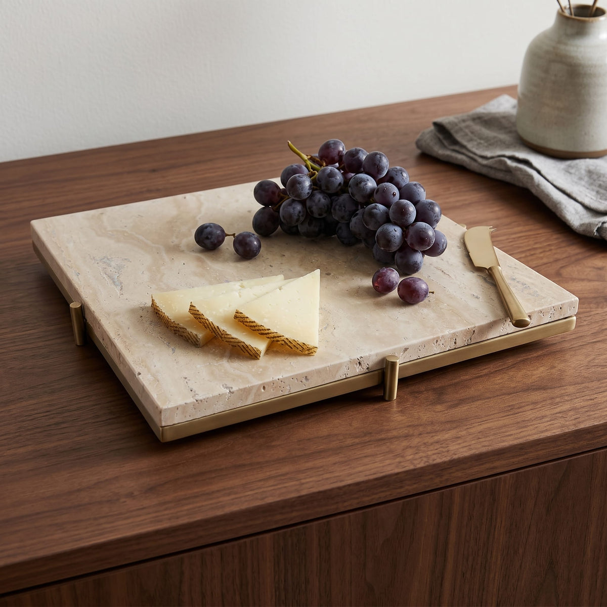 Sagebrook Home Gentryhaven Tan Tray Tray EV23524