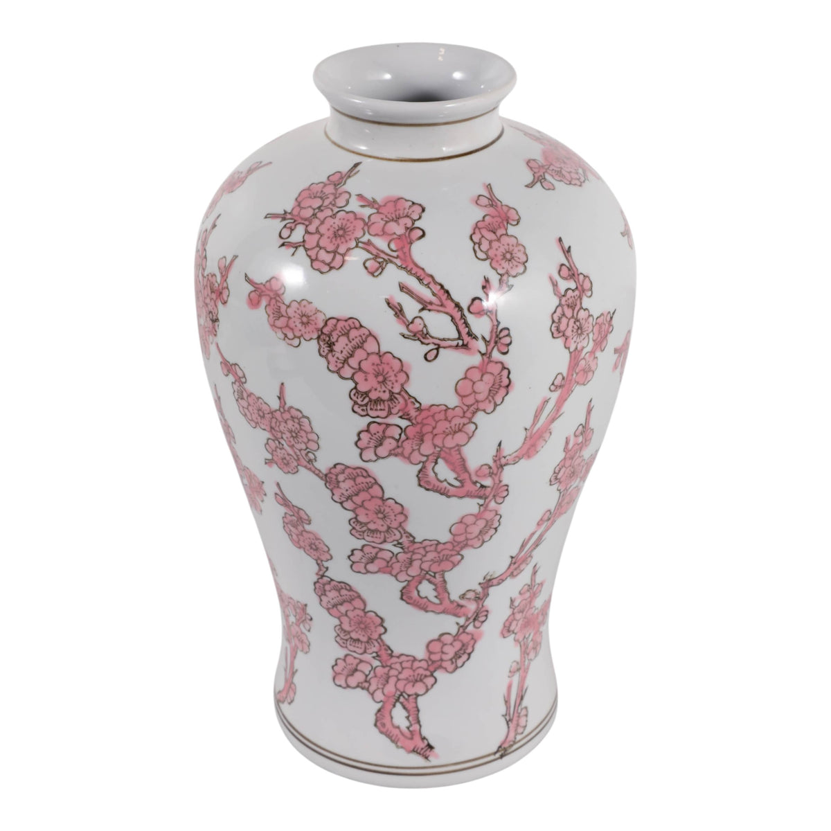 Sagebrook Home Glenley Pink Chinoiserie Decorative Jars 23702-01