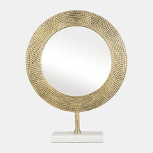 Sagebrook Home Gold Hammered Mirror on Stand Mirrors