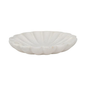 Sagebrook Home Hadara Marble Flower Dish Decorative Bowls EV19421